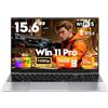 CHIFUYOU 2026 Computer portatile 512 GB SSD 16 GB RAM PC portatile commerciale 15,6 pollici Gaming portatile i5-7Y54 fino a 3,2 GHz, Win 11, 1920 x 1080p, 5000 mAh, tastiera retroilluminata