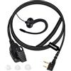 HYSHIKRA Cuffie Walkie Talkie, Auricolare compatibile con Midland G6 G7 / PRO G9 / PRO G12 GXT250 GXT550 GXT650 LXT80 (Black G, 1)
