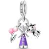 The Charmery Ciondolo in argento 925 con motivo Olanda, compatibile con braccialetti Pandora, Trollbeads, Chamilia, Biagi e molti altri braccialetti con ciondoli del Regno Unito.