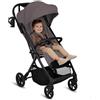 Lionelo TANSI Passeggino Leggero Compatto fino a 22 kg Pieghevole con Chiusura Automatica a una Mano, Ruote GravelTech Ammortizzate, Schienale Reclinabile, Cappottina Ventilata, Dri Seat Traspirante