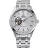 Orient Contemporary Open Heart - Orologio Da Uomo Automatico a Carica Manuale Casual Bracciale e Cassa In Acciaio Metallizzato Quadrante Grigio - TAG03001W0 AG03001W