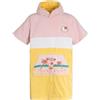 WAVE HAWAII Poncho da bagno per bambini, in cotone naturale, poncho da spiaggia con cappuccio, asciugamano morbido per ragazzi e ragazze, per la casa, il bagno e i viaggi, taglia (Hello Kitty, XXS)