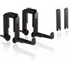 LECHUZA -Accessori Supporto da Balcone Wall Nero, 4,5 x 31 x 20 cm, per fioriera Balconera 19023