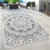 Paco Home Tappeto Per Esterno Da Balcone Terrazza Vintage Orientale Ornamenti, Dimensione:120x170 cm, Colore:Blu 2