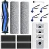 LOOHAOC Set di 16 Accessori Compatibili con ECOVACS DEEBOT T80 Omni/T80,1 Spazzola Principale In Gomma,4 Filtri,2 Rulli di Lavaggio,4 Spazzole Laterali,4 Sacchetti per la Polvere,1 Spazzola per la Pulizia