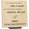 CONTRAXT Cadeaux pour Remercier des Personnes Spéciales. Cadeaux Originaux Carte de Remerciement en Bois pour anniversaires d'amis hommes femmes cartes de remerciement (Merci)