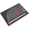 Sealey Premier AK63190 - Set di chiavi fisse a cricchetto extra lungo, 13 pezzi