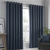 Fusion - Strata - Coppia di tende Blockout con occhielli in blu marino - larghezza 90 x 90 caduta (228 x 228 cm)