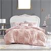 Betsey Johnson - Set copripiumino per letto matrimoniale, reversibile, in cotone, con federe e cuscino in coordinato, ideale per tutte le stagioni (rosa delle rose, regina)