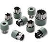 Fackelmann Set 9 Formine Taglia Verdure e Frutta - Stampini Cucina per Biscotti, Pancake, Impasti e Decorazioni Alimentari per Bambini, Acciaio Inox Antiruggine, Facili da Pulire e Maneggevoli