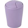 Spirella - Cestino a ribalta Modello Move - Design Moderno e Compatto - Coperchio Rimovibile e Facile da Pulire - Ideale per Bagno o Cucina - Nero - 5L