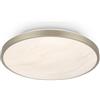 BRILONER - Plafoniera LED con design alabastro, luce bianco caldo, cornice decorativa, lampada per zona giorno, plafoniera camera da letto, plafoniere, lampadario, 33 x 6 cm, nickel opaco