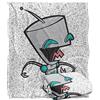 LOGOVISION Invader Zim Laughing Gir Coperta super morbida al tatto setoso - 152 x 127 cm