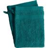 Le linge de Jules Set di 2 guanti da bagno, 100% cotone, 450 g/m2, colore: blu anatra