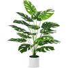 Guheake Piante finte grandi da 71,1 cm, piante artificiali di Monstera alte per interni, per pavimento, casa, ufficio, fattoria, camera da letto