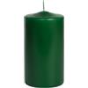 Cereria Di Giorgio - 12 Candele Cero - Diametro 5 cm Altezza 10 cm - Colore Verde scuro - Durata 35 ore - Non profumate