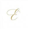Caspari - Tovaglioli di carta Signature Gold Initial, confezione da 30 pezzi, colore: Bianco perla, Carta, Perla bianca, 12.7 x 0.5 x 12.7 cm