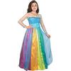 Ciao- Barbie Principessa Arcobaleno costume vestito travestimento originale ragazza donna adulto (Taglia M)