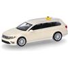 herpa Modellino auto VW Passat Variant GTE Taxi, miniatura scala 1:87, pezzo da collezione, Made in Germany, modello in plastica