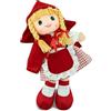 Teorema Giocattoli Teorema - Bambola di Pezza Carlotta delle Fiabe, Bambola Stoffa, Giocattolo per bambini, Altezza 30cm