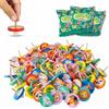 BONNYCO Trottola Bambini Legno Pack 80 Animali Giungla. Trottole Gadget Compleanno Bambini, Mini Giochi Regalini Fine Festa Compleanno. Regalino Fine Festa Dopo Invitati, Pensierini Giochini Scuola