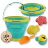 Schildkröt Bucket Crew Set Giochi da Sabbia con Secchiello Pieghevole da 2 L