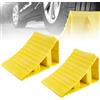 SUNOYA 2 Pezzi Cunei per Ruote Auto, Cunei per Ruote Camion, Fermo del Pneumatico del Blocco, Pneumatici Sottoveste Stopper, Stop Cunei di Allineamento Block Pneumatici Rilievo di Sostegno for Auto Camion