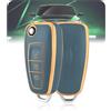 LELNOOS Cover Chiave Auto, Silicone Custodia Chiave Protettiva Copri Chiavi per Ford Focus MK3 MK4 ST Line Turnier Zetec Fiesta Transit Tourneo Custom Connect Courier Grand C-Max Kuga Puma Mondeo