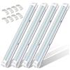 Caxmtu - Barra luminosa LED da 12 V, luce bianca a 72 LED, universale, per camper, auto, camper, autobus, roulotte, barca, camper, casa, cucina, bagno, con interruttore on/off (confezione da 4)