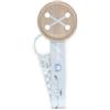 Suavinex, Chupetero de Tela para Bebé, Cinta con Diseño a Doble Cara, Cadena Chupete Bebé, Sujeta - Clip con Pinza. Para Bebés +0 Meses, Apto Recién Nacido, Wild&Free, Azul