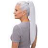 CAISHA 50cm Coda Di Cavallo Lily Posticci Per Capelli Con Pinza Capelli Capelli Extensions Finta Liscio Grigio H138