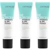 Catrice Cosmetics Catrice The Protector Hydrate & SPF Primer, bianco, idratante, primer, protettivo, per pelle secca, vegano, privo di nanoparticelle, confezione da 3 (3 x 22 ml)