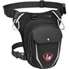 Leathario Marsupio da Gamba per Moto e Sport, Borsa Cosciale Regolabile con Cintura Elastica, Multi-Tasche Zip, Materiale Antigraffio e Impermeabile
