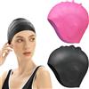 RANYAKE 2pezzi Cuffia da Nuoto per la Protezione delle Orecchie 3D,Cuffia Doccia Impermeabile,Cuffias Nuoto Silicone,Cuffias da Piscina per Uomo,Donna,Adolescenti