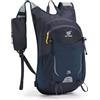 SKYSPER Zaino Trekking 15L Leggero e Traspirante per Uomo e Donna | con Cintura in Vita Regolabile, per Escursioni, Camminate, Viaggi e Attività All'Aperto