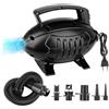 BORDEAG Pompa ad aria elettrica, 600 W, pompa ad aria elettrica, pompa elettrica con 5 ugelli, pompa ad aria ricaricabile, materasso ad aria, pompa ad aria portatile, pompa di gonfiaggio per anello di nuoto,