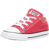 Converse Chuck Taylor All Star Core Ox Scarpe Sportive, Unisex Bambino, Blanco-Rojo, 19