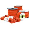Brotree Corda Elastica 6mm x 20m Arancio - Corda Gomma Corda Elastici per Teloni Allenare Barca