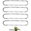 JUUDDENPARTS 4 catene per motosega a barra da 30 cm, passo 3/8, calibro 109,2 cm, 45 maglie, ricambio per Ryobi RCS36, OCS1830, ricambio per De-Walt DCM565N