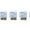 WESTCOTT - Ferri a testa tonda, 100 pezzi, diametro 5 mm 5 mm, multicolore 5 mm Multicolore (Confezione da 3)