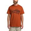 Jack Wolfskin Brand T M T-Shirt, Wood Cotton White, L Uomo