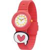 HIP HOP Orologio HWU1317 BAMBINI PINTASTIC! quadrante MULTI-COLOR BIANCO movimento SOLO TEMPO - 3 LANCETTE QUARZO e CINTURINO SILICONE CORAL