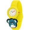 HIP HOP Orologio HWU1319 BAMBINI PINTASTIC! quadrante MULTI-COLOR BIANCO movimento SOLO TEMPO - 3 LANCETTE QUARZO e CINTURINO SILICONE LIME