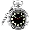 Voyoo Orologio da tasca meccanico automatico automatico con quadrante luminoso, catena a serpente di lusso, orologio da tasca con fluorescenza scura