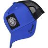 Bexxwell Cappellino Trucker blu/nero con logo patch (vestibilità ottimale, berretto, blu, nero, cappellino da camionista, logo, cappello, unisex), blu/nero, Taglia unica