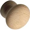 ALLES IM GRIFF Pomello per mobili Hemera, Ø 45 mm, in legno, profondità 29 mm, pomello per armadio, faggio grezzo