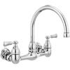 Peerless P2765LF Elmhurst Rubinetto da cucina a due maniglie a parete, cromato