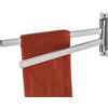 KOKOSIRI Portasciugamani da bagno girevole per bagno, barra per asciugamani da bagno, cucina, acciaio inox nichel spazzolato, B5007BR-A2