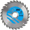 OX Wood Cutting Circular Saw Blade 184/30mm, 28 Teeth ATB