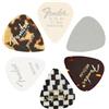 Fender© 351 Material Medley Plettri per Chitarra e Basso - Materiali e colori vari - Medium - Set di 6